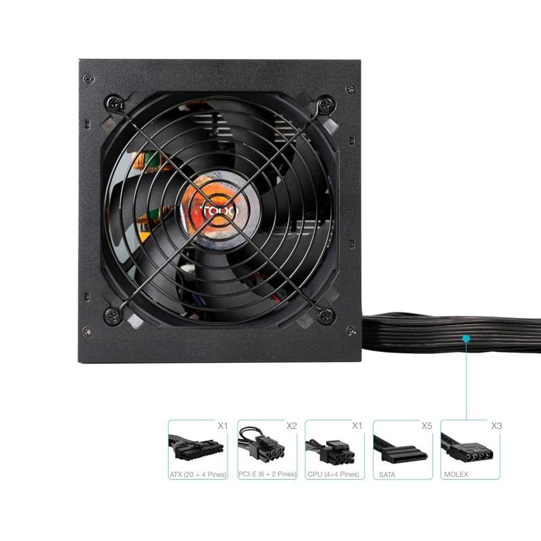 Tooq Fuente Alim.TQHELIOS-650SP 650W 80+ Bronze 3