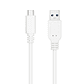 Nanocable Cable USB 3.1 Gen2 USB-C/A 0,5 M Blanco - Thumbnail 1