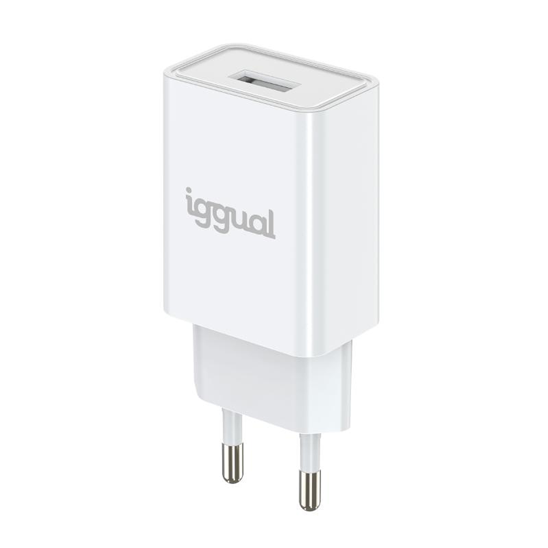 iggual Cargador de pared 1xUSB-A 5V/2A (10W) 3