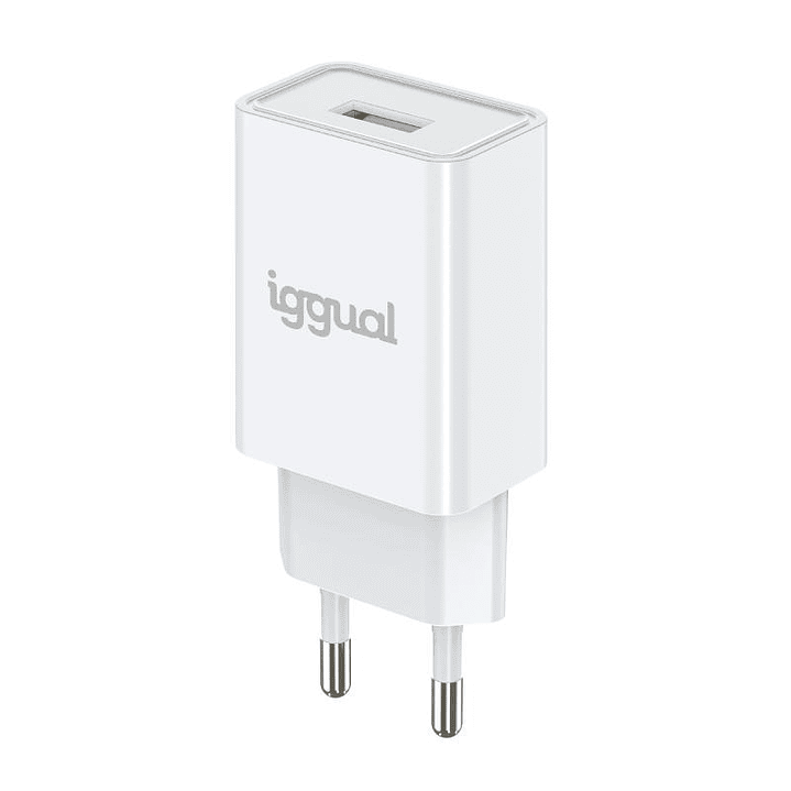 iggual Cargador de pared 1xUSB-A 5V/2A (10W) 3
