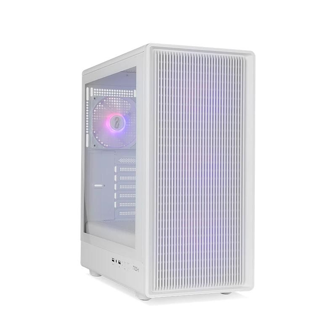 NOX Semitorre INFINITY IOTA ARGB Blanco USB 3.0 1