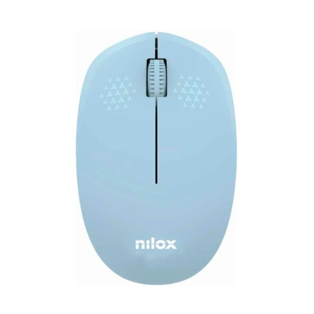 Nilox Ratón Wireless, 1000 DPI, 3 botones, Azul 1