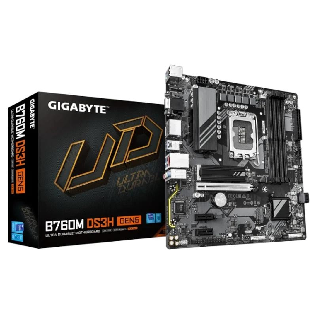 Gigabyte Placa Base B760M DS3H GEN5  mATX LGA1700 1