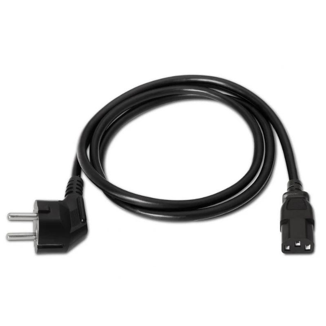 Aisens Cable alimentación CEE7M-C13H negro 3.0m 1