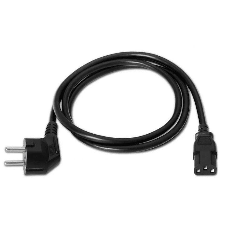 Aisens Cable alimentación CEE7M-C13H negro 3.0m 1