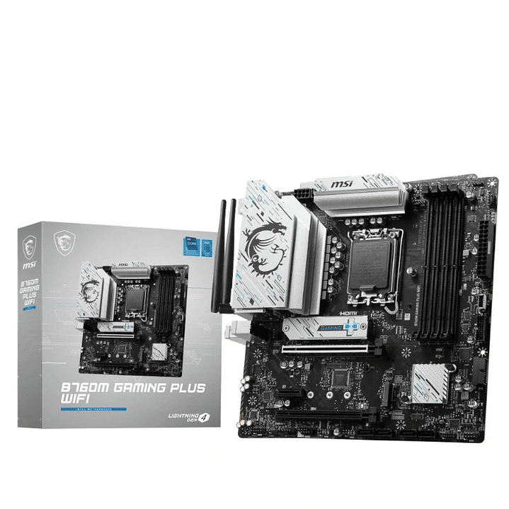 MSI Placa Base B760M Gaming Plus Wifi DDR5 LGA1700 1