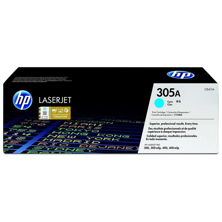 HP Tóner 305A  Cyan 1