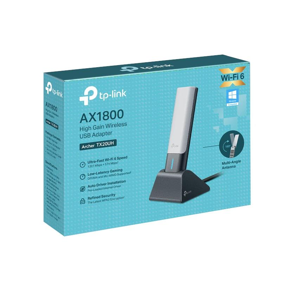 TP-Link Archer TX20UH Adaptador USB WiFi6 AX1800 4