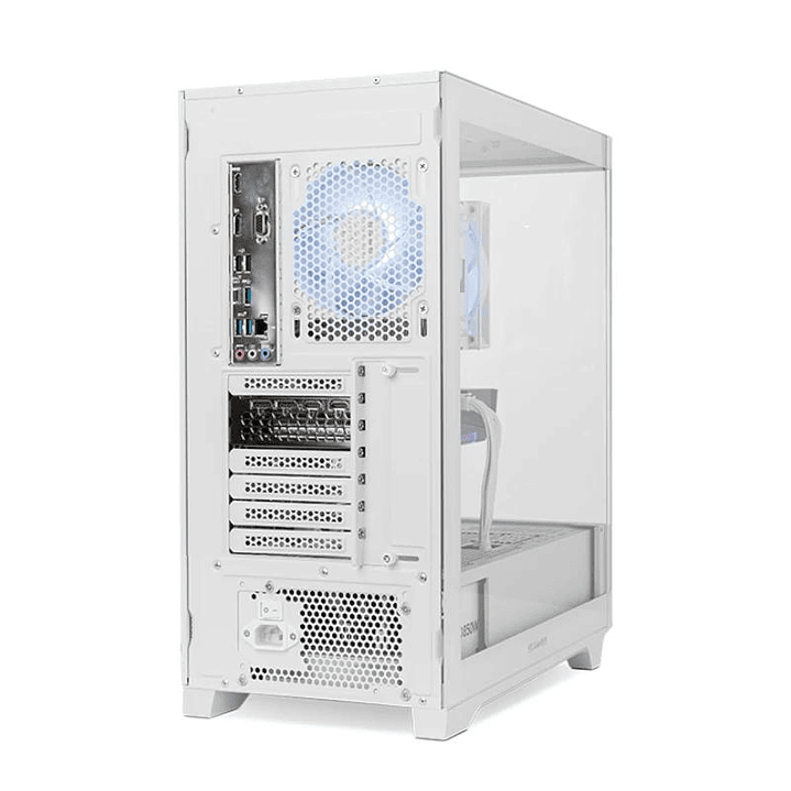 NOX Semitorre HUMMER ETHER  Cristal Curvo Blanco 3