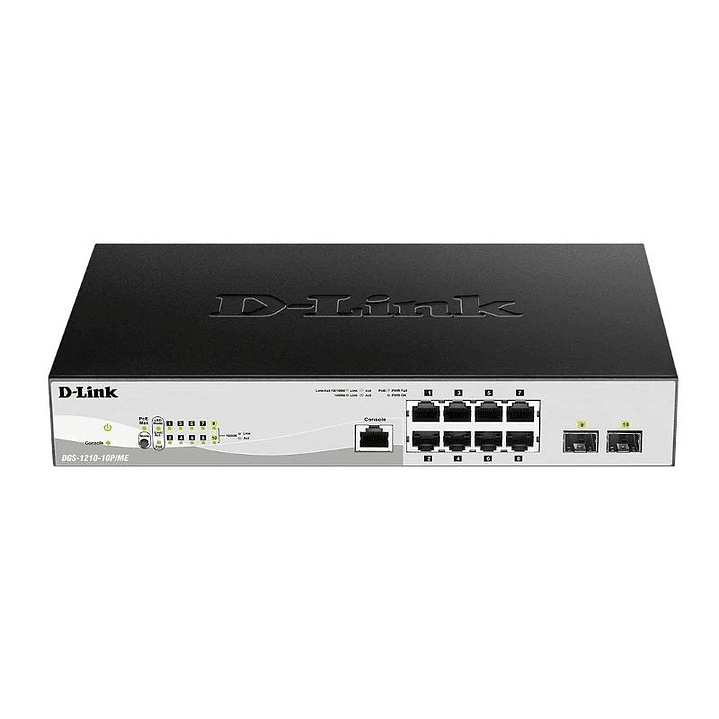 D-Link DGS-1210-10P/ME/E 10xGb PoE+ Switch 2xC 1