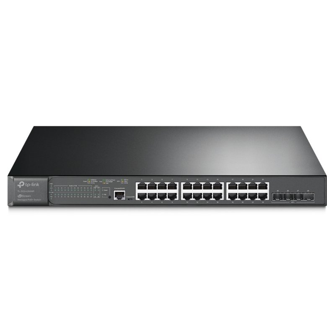 TP-Link SG3428XMP Switch L2 24xGb PoE+ 4Slots 3