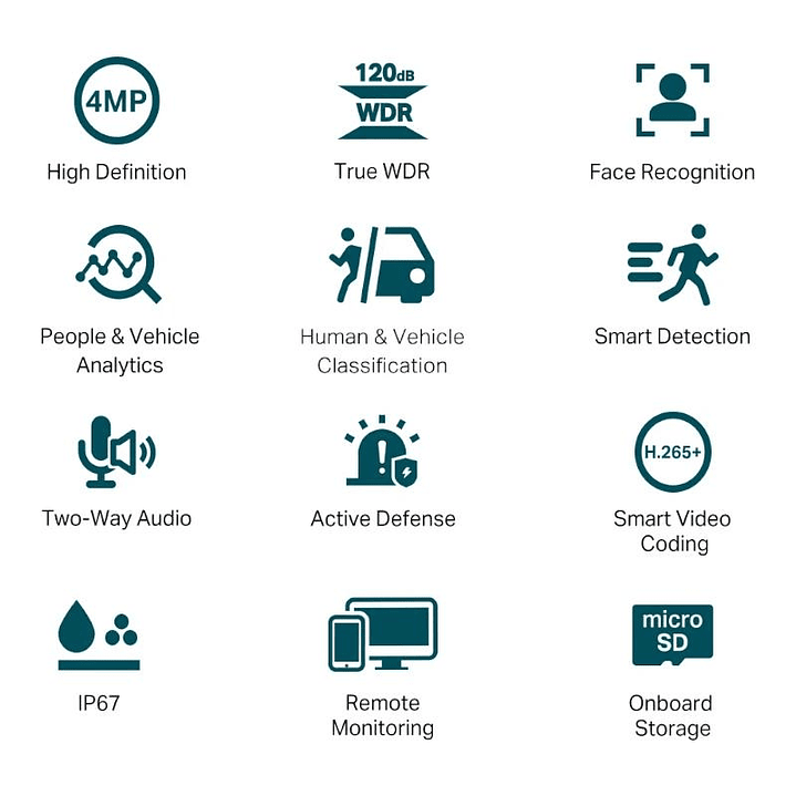 VIGI Cámara IP Bullet C340S 4MP Plástico Full-Colo 2