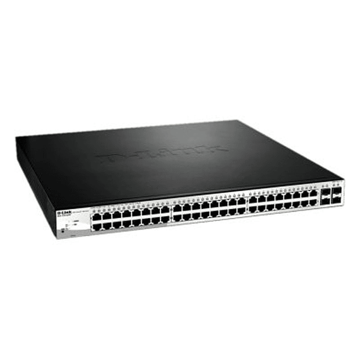 D-Link DGS-1210-52MP/E Switch 48xGb PoE 4xSFP Comb 1