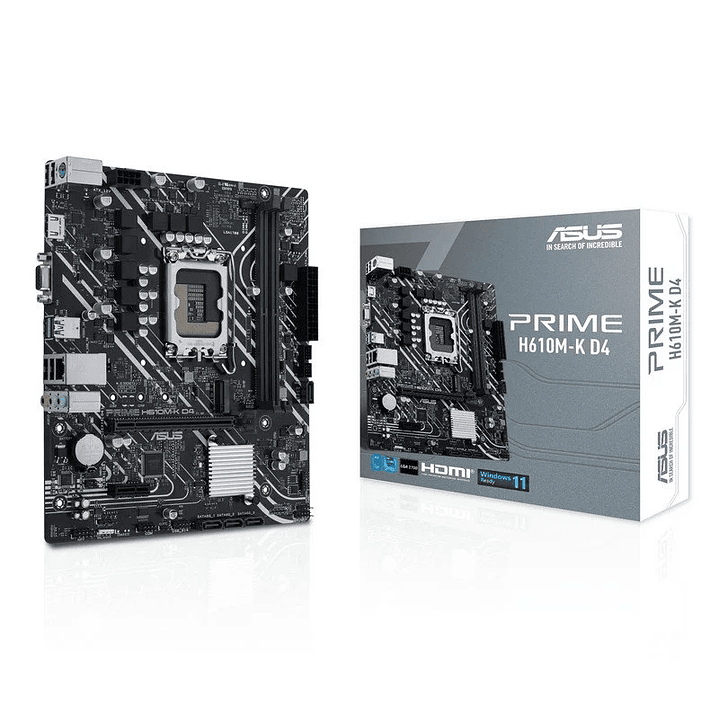 ASUS Placa Base PRIME H610M-K D4  mATX LGA1700 1