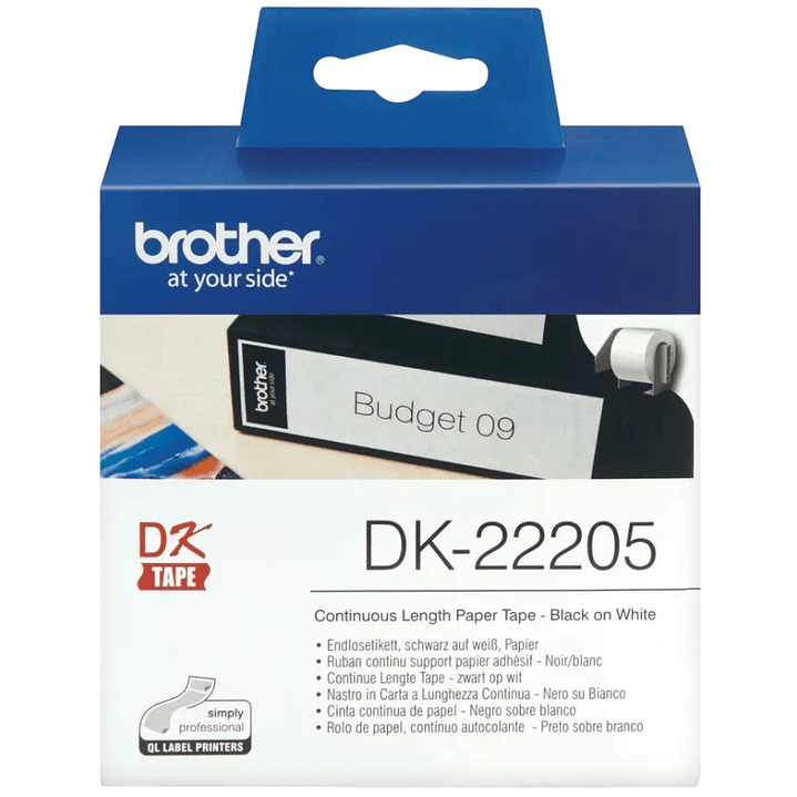 Brother Cinta DK22205 Papel Térmico continuo 62mm 1