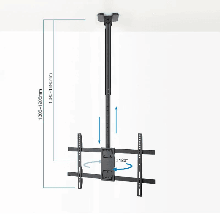 Tooq LPCE1186TSLI-XL-B Soporte techo TV 43