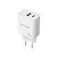 Nanocable Cargador USB-C/PD+USB-A/QC 30W Blanco - Miniatura 2