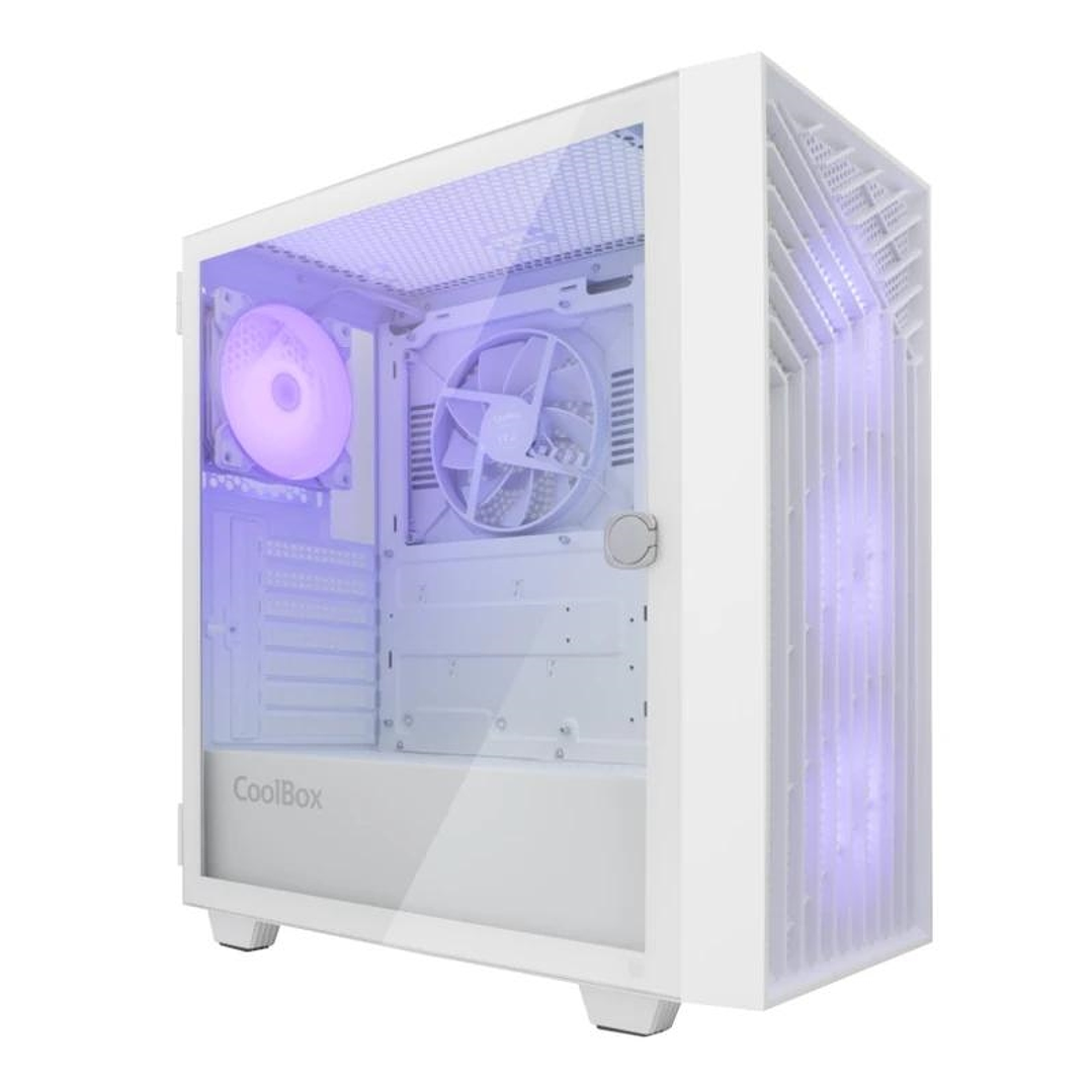 Coolbox Caja Gaming ATX GA300 GRIDLINE White 1