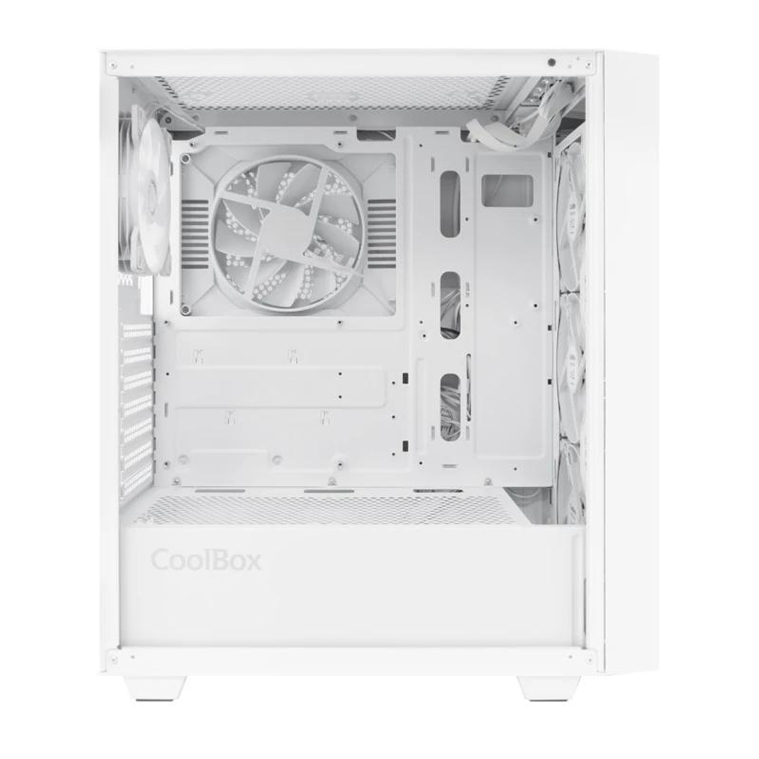 Coolbox Caja Gaming ATX GA300 GRIDLINE White 4