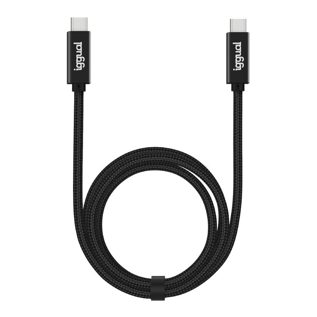 iggual Cable USB-C 3.2 Gen2x2 100W 5A 4K 1m nylon 1