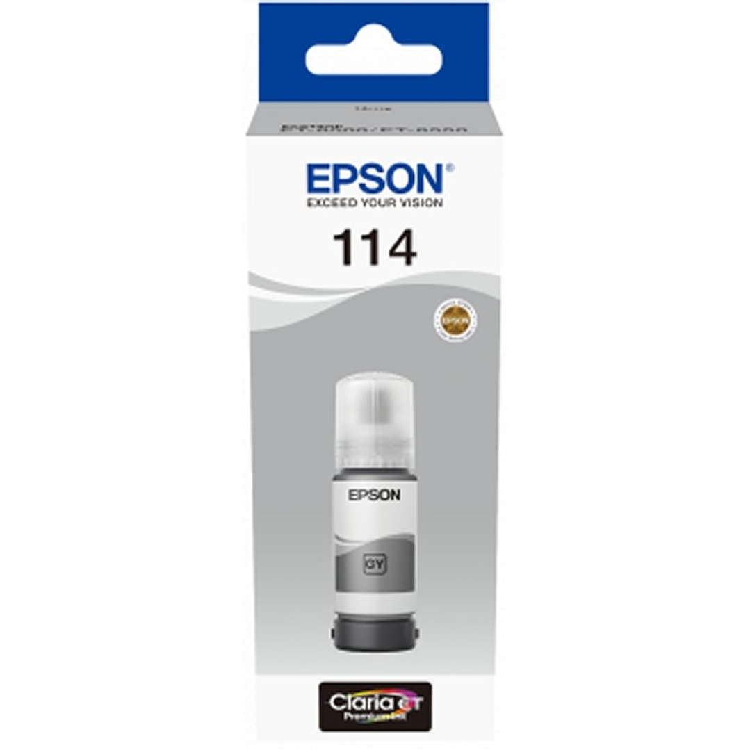 Epson Botella Tinta Ecotank 114 Gris 1