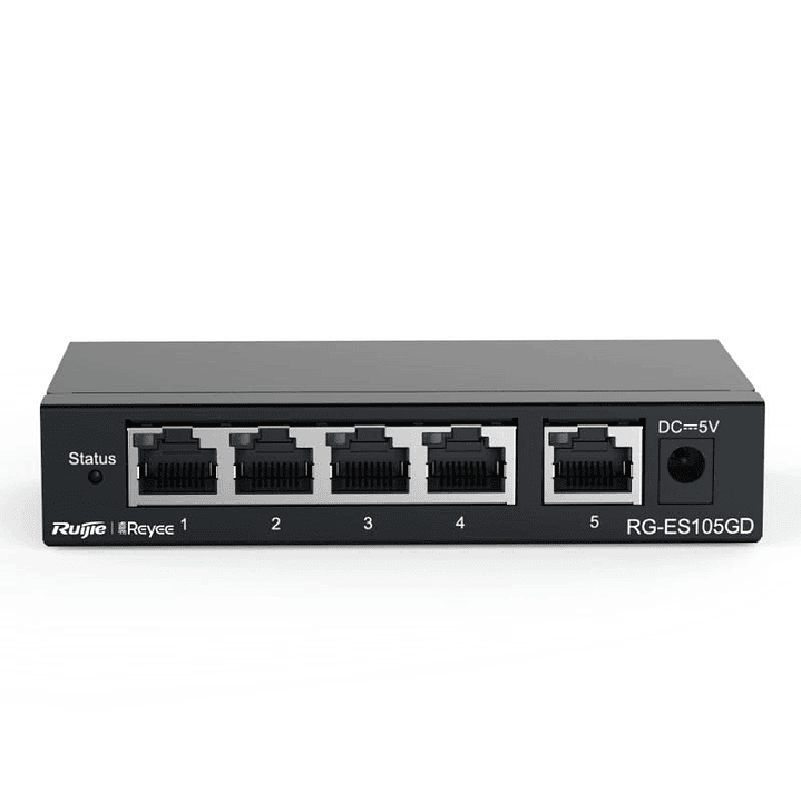 Reyee Unmanaged Switch 5xGb RJ45 Steel Case 1