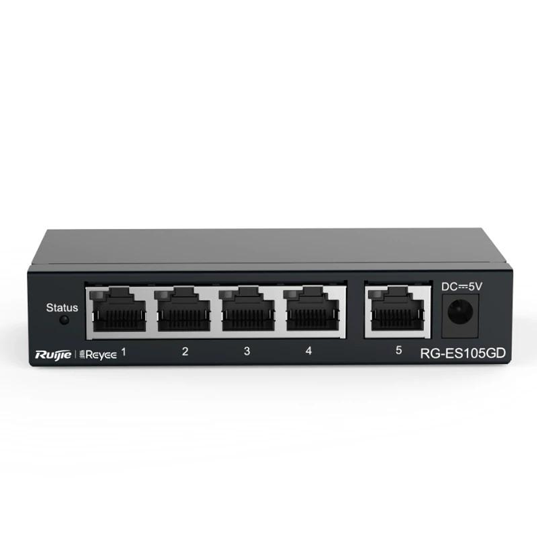 Reyee Unmanaged Switch 5xGb RJ45 Steel Case 2