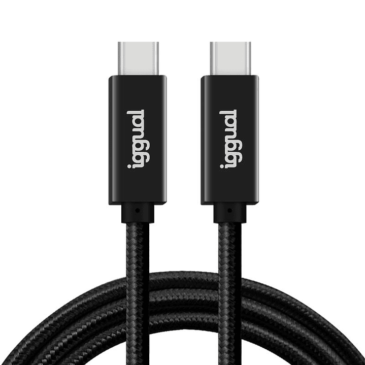 iggual Cable USB-C 3.2 Gen2x2 100W 5A 4K 1m nylon 3
