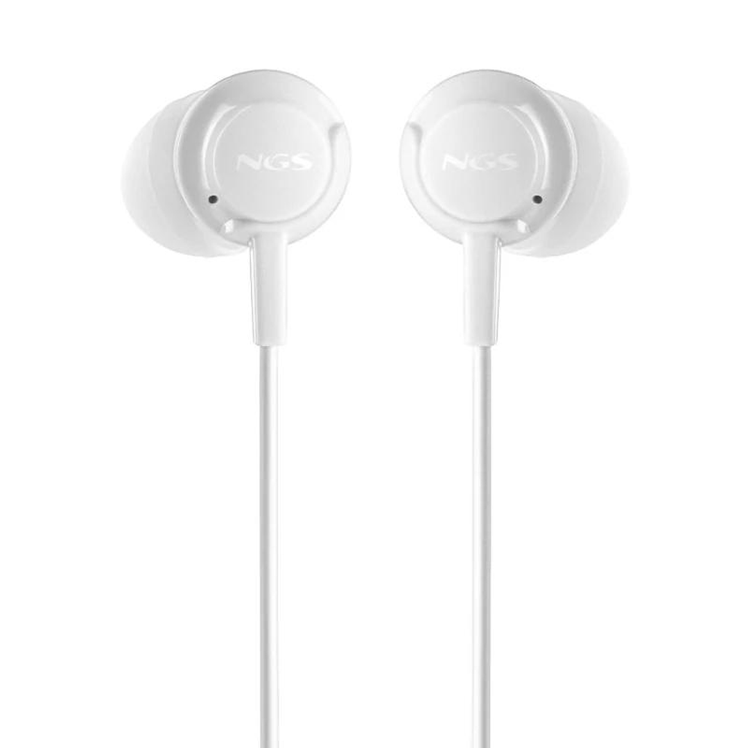 NGS Auricular CROSSDRIFT Blanco cable JACK 3.5 Mm 3