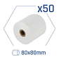 iggual Caja 50 rollos papel térmico sin BPA 80x80 - Miniatura 2