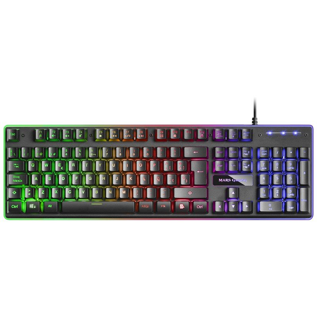 Mars Gaming Combo MCPX GAMING 3IN1 RGB Negro 3