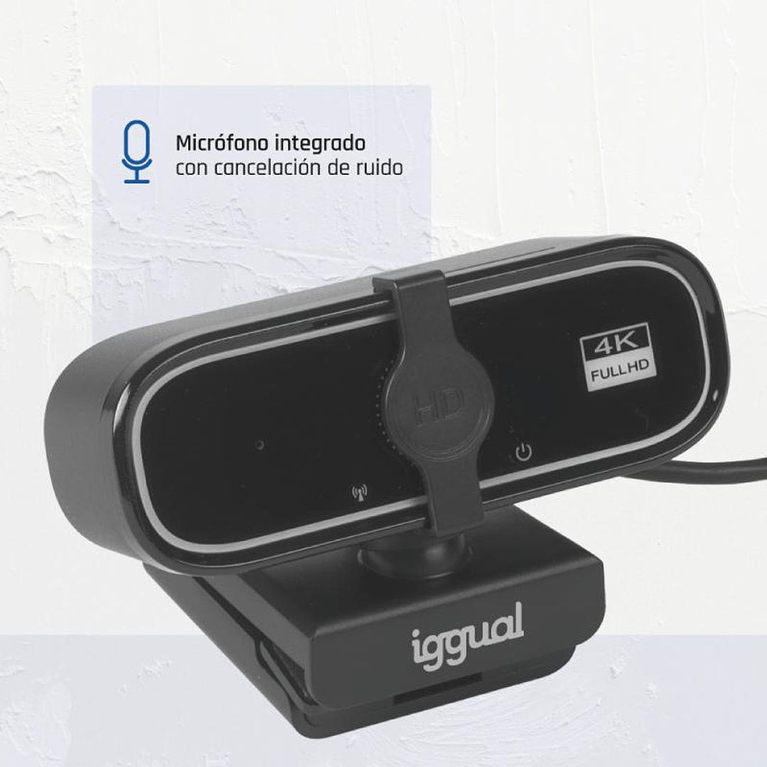 iggual Webcam USB 4K UHD WC3840 Business Pro View 3