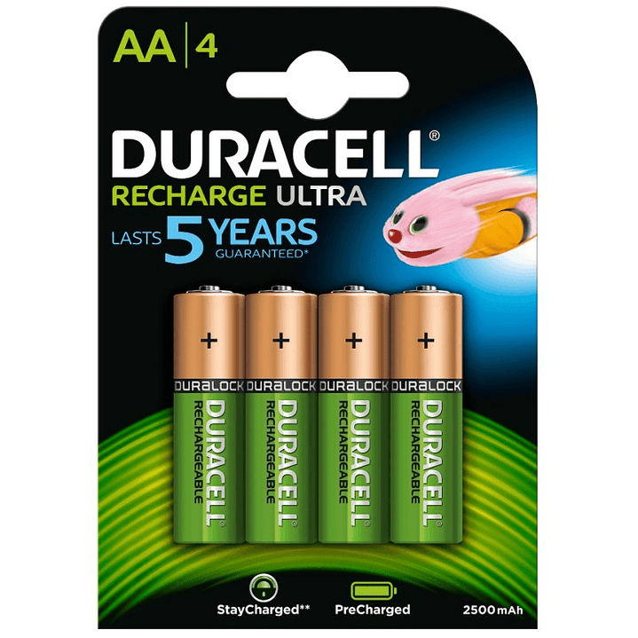 Duracell Pila Recargable HR6 AA 2500mAh Blister*4 1