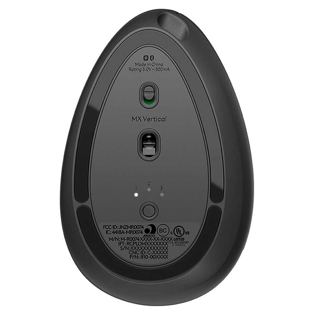 Logitech MX Vertical Ratón ergonómico Negro 4