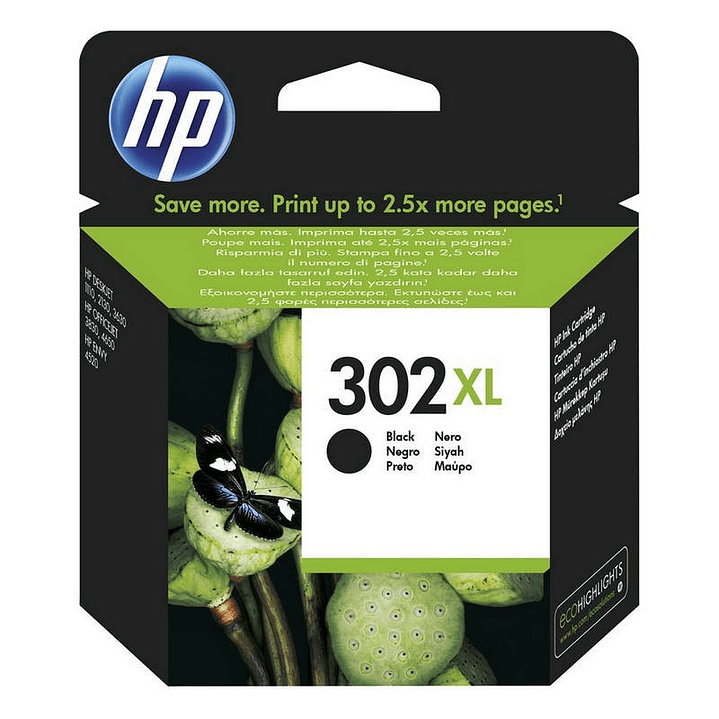 HP Cartucho 302XL Negro 1