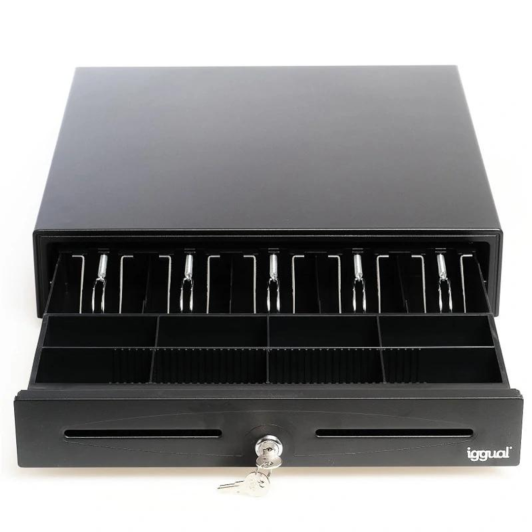 iggual Cajón Portamonedas IRON-70 44,5cm 5+8 negro 3