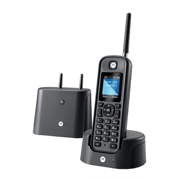 MOTOROLA O201 Telefono DECT Largo Alcance Negro 1