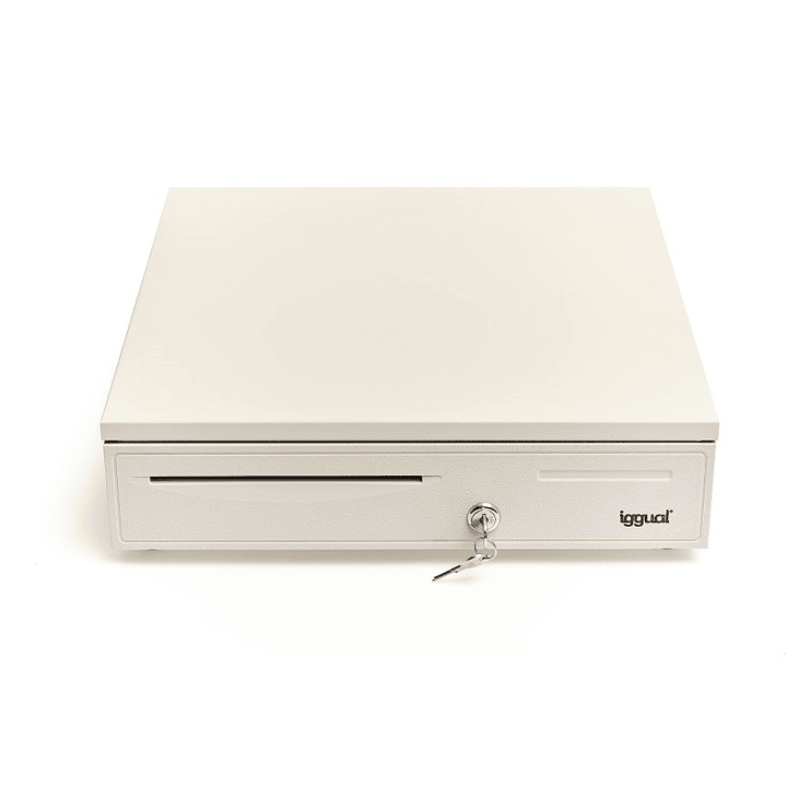 iggual Cajón Portamonedas IRON-50W 42cm 5+8 blanco 1