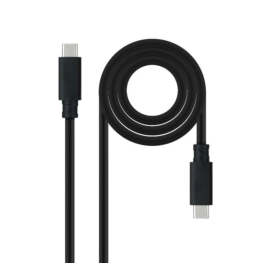 Nanocable Cable USB 3.1GEN2 5A USB-C/M-USB-C/M 2 M 1