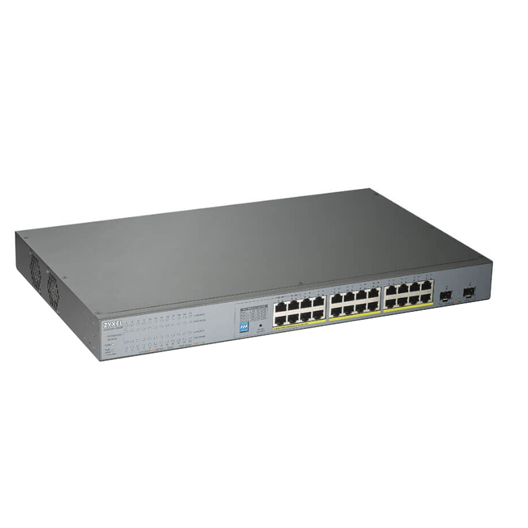 ZyXEL GS1300-26HP Switch 24xGB PoE 2xSFP 250W 4