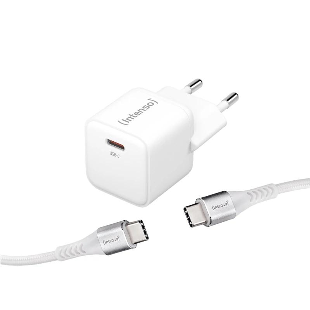 Intenso | KIT Cargador GaN W30C + Cable USB-C 1