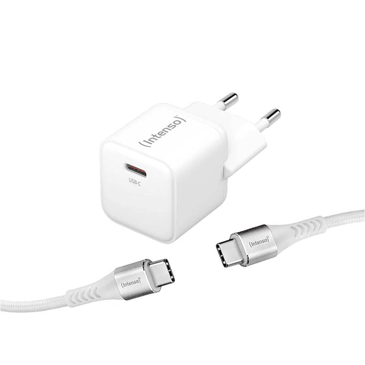 Intenso | KIT Cargador GaN W30C + Cable USB-C 1