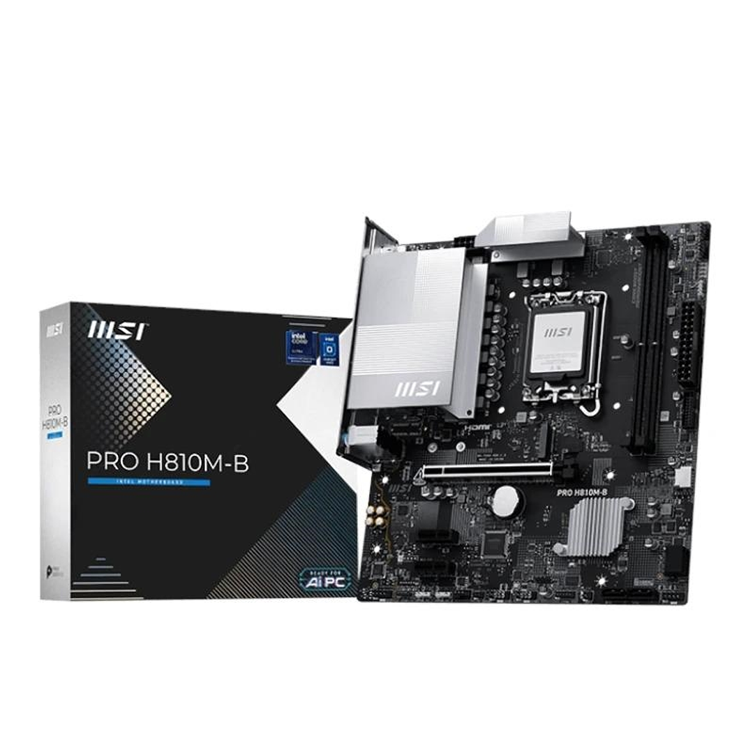 MSI Placa Base PRO H810M-B DDR5 mATX LGA1851 1
