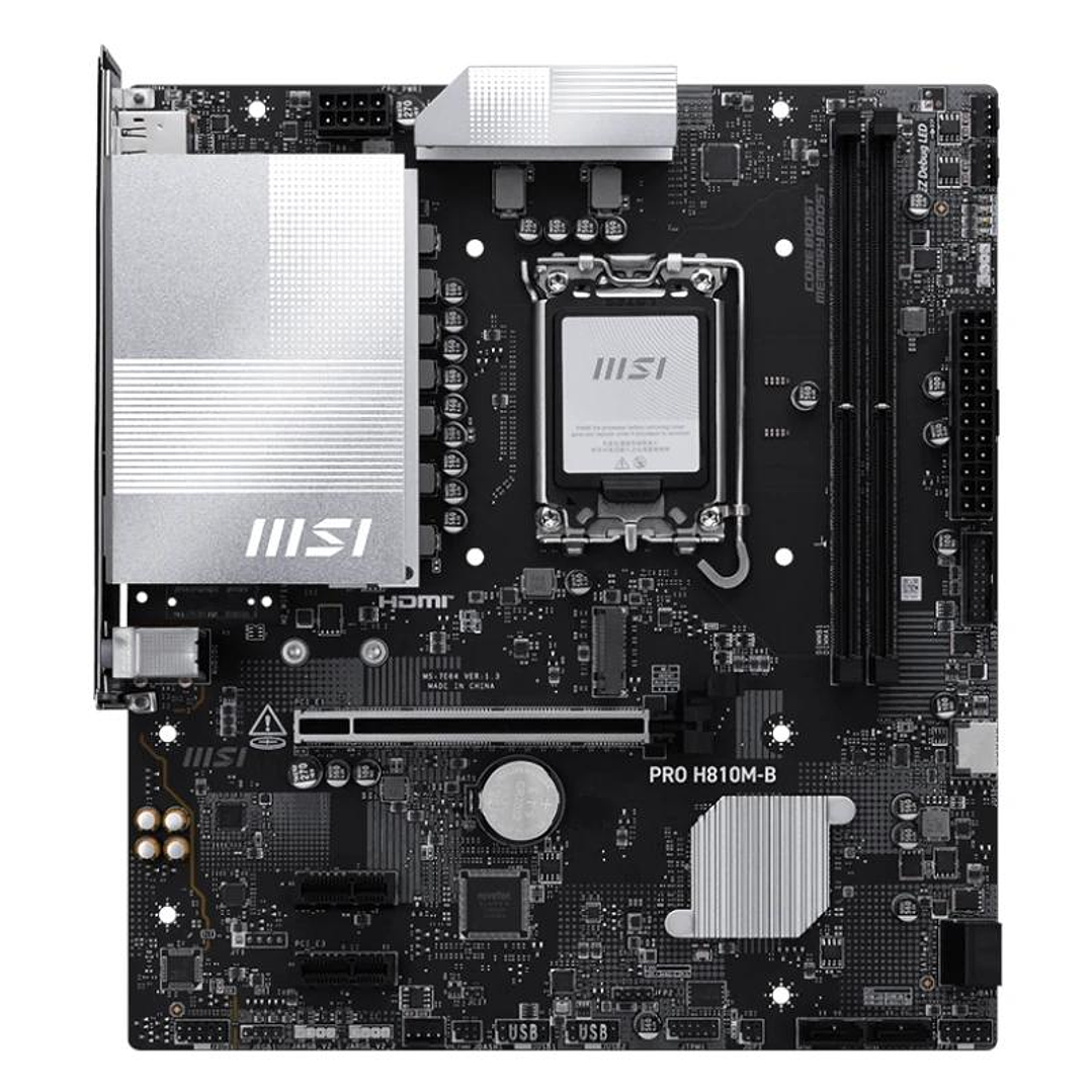 MSI Placa Base PRO H810M-B DDR5 mATX LGA1851 2