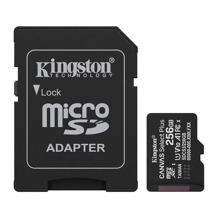 Kingston SDCS3/256GB microSDXC Gen3 150MB/s A1 1