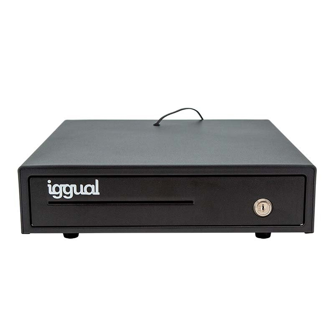 iggual Cajón Portamonedas IRON-15 37cm 4+8 negro 1