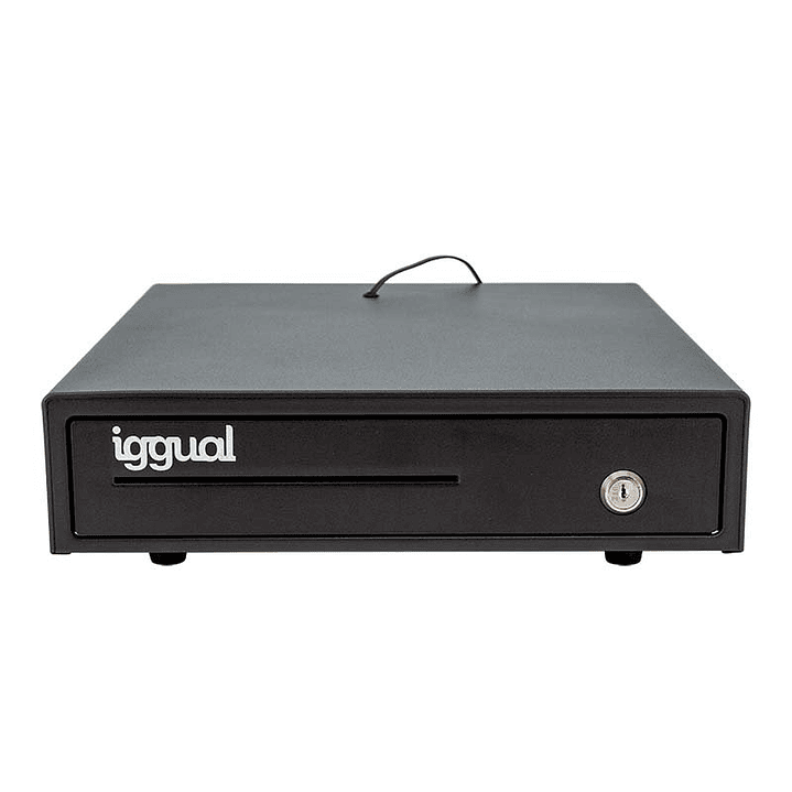 iggual Cajón Portamonedas IRON-15 37cm 4+8 negro 1