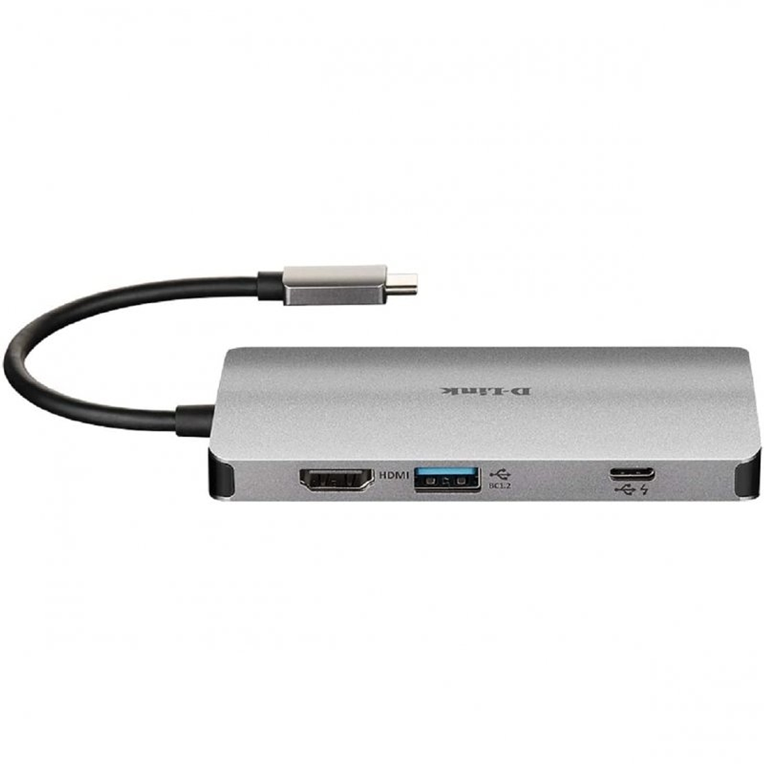 D-Link DUB-M810 Hub USB-C 8 en 1 HDMI/Eth/CardRead 3