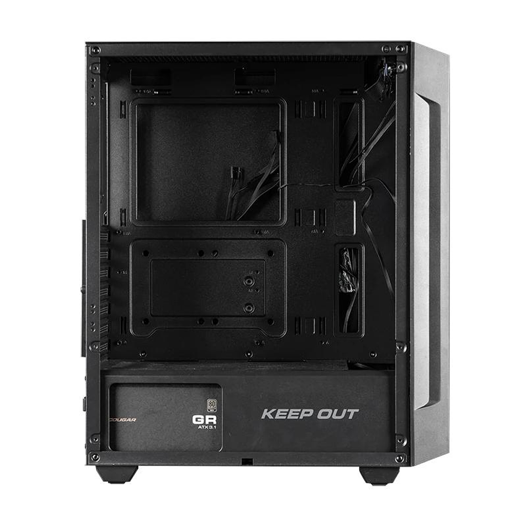 Keep Out Caja M-Atx KO XC-200 RGB USB3 Black Glass 2