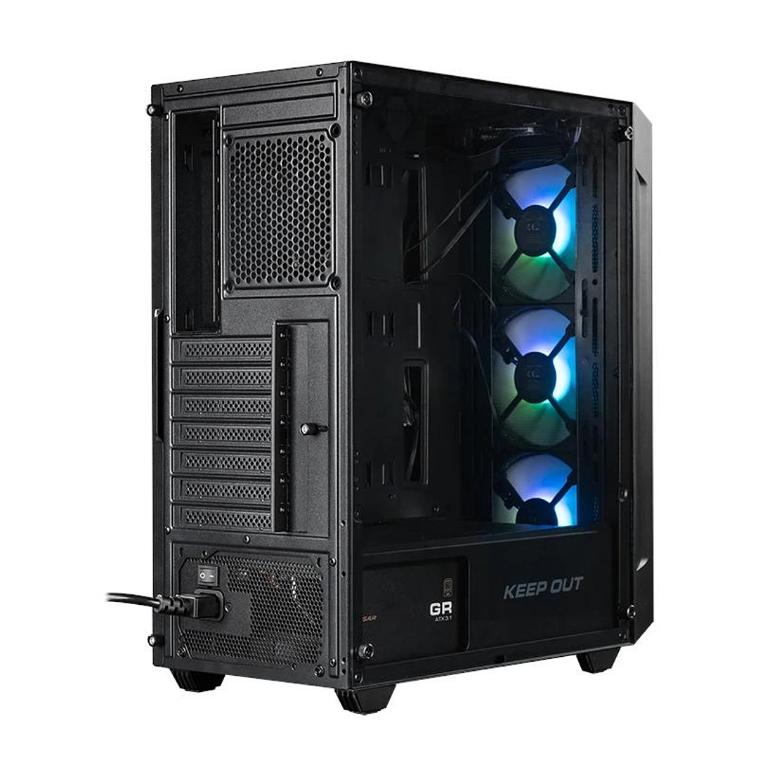 Keep Out Caja M-Atx KO XC-200 RGB USB3 Black Glass 3